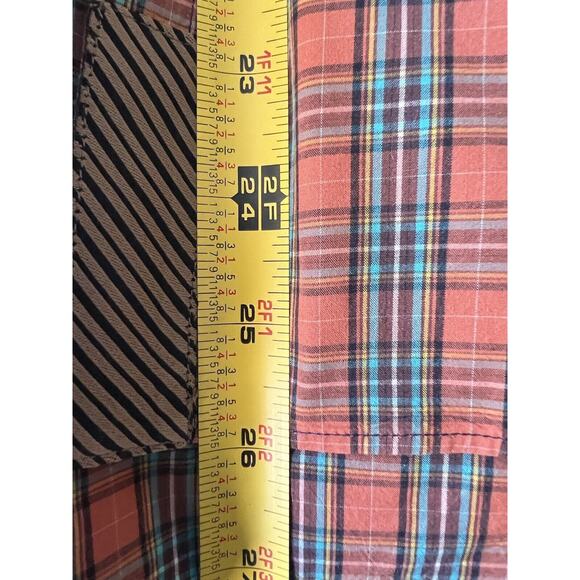 Billy Reid Plaid Men’s XL Cotton Button Up Long Sleeve Shirt Made In Italy‎ - Picture 8 of 11